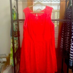Stunning Coral colored size 18 Dress the color is amazing